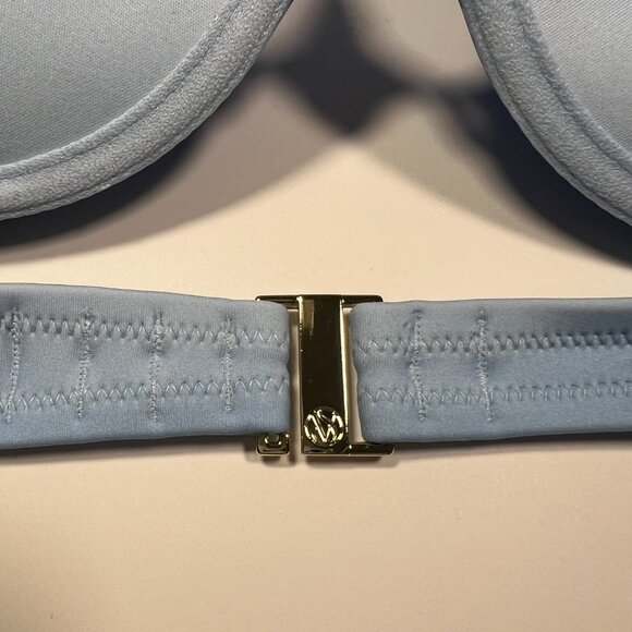 Victoria Secret 38DD L Bombshell Push Up Bikini Top Bottom Set Pastel Blue Ombre - Picture 6 of 14